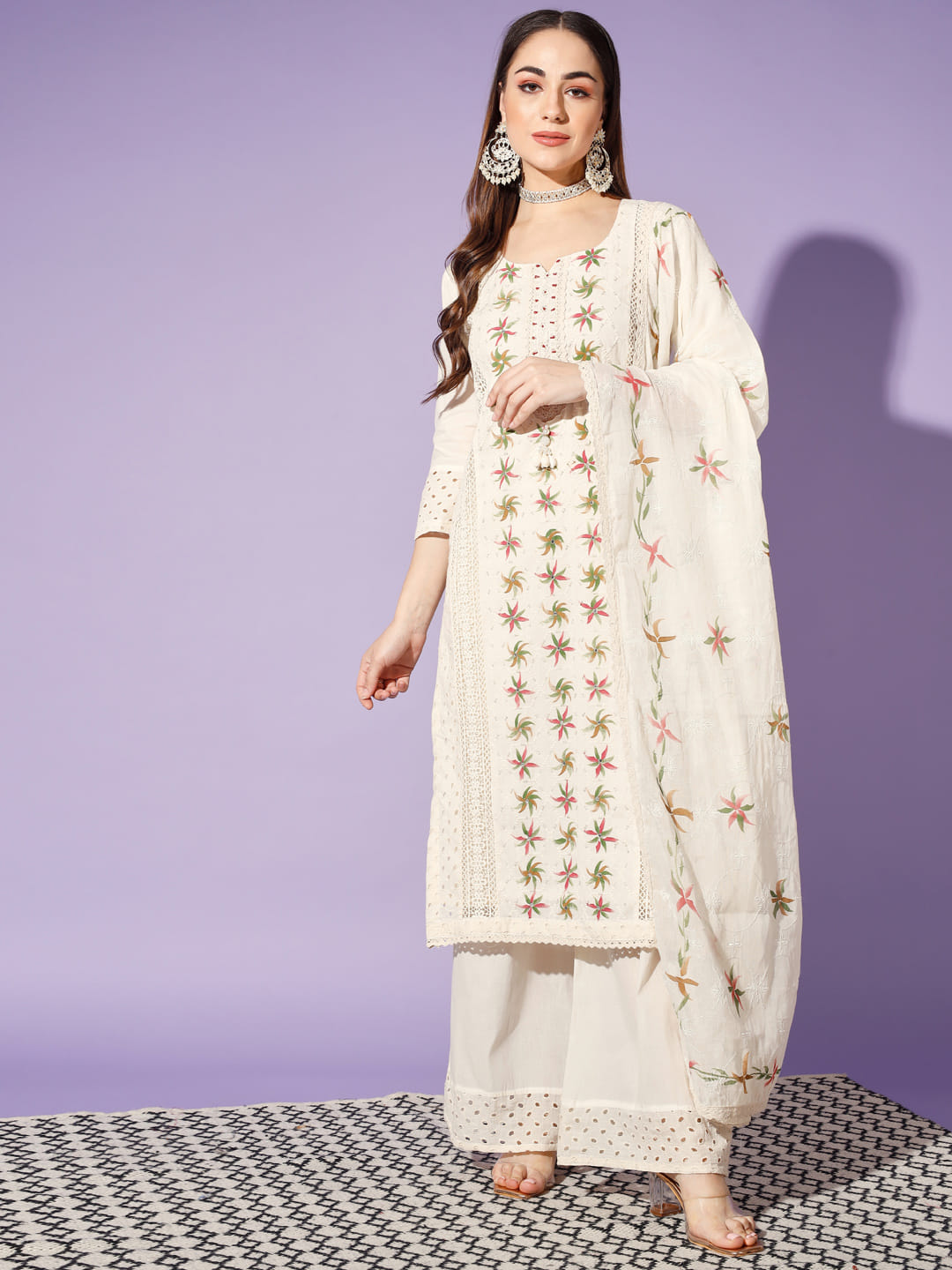 Cotton Dreams: A Cream-Colored 3-Piece Suit | Hues of India