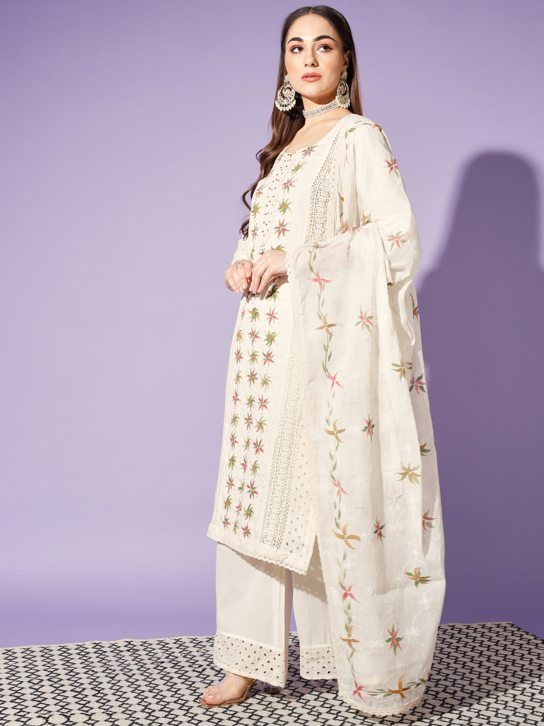 Cotton Dreams: A Cream-Colored 3-Piece Suit | Hues of India