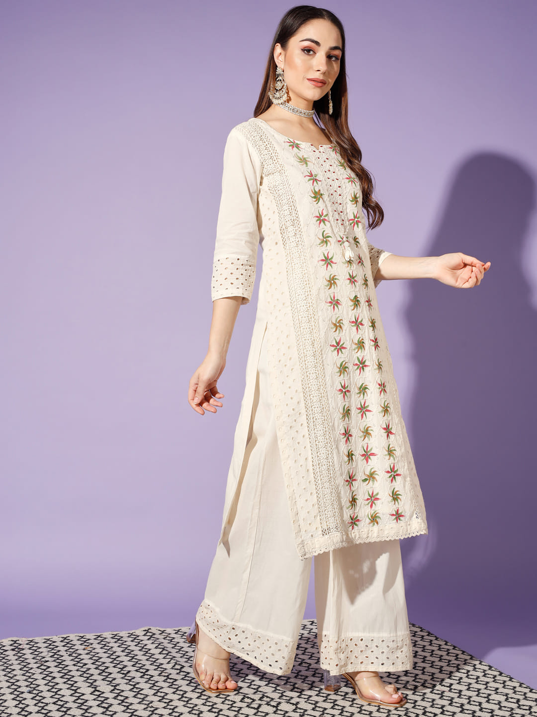 Cotton Dreams: A Cream-Colored 3-Piece Suit | Hues of India