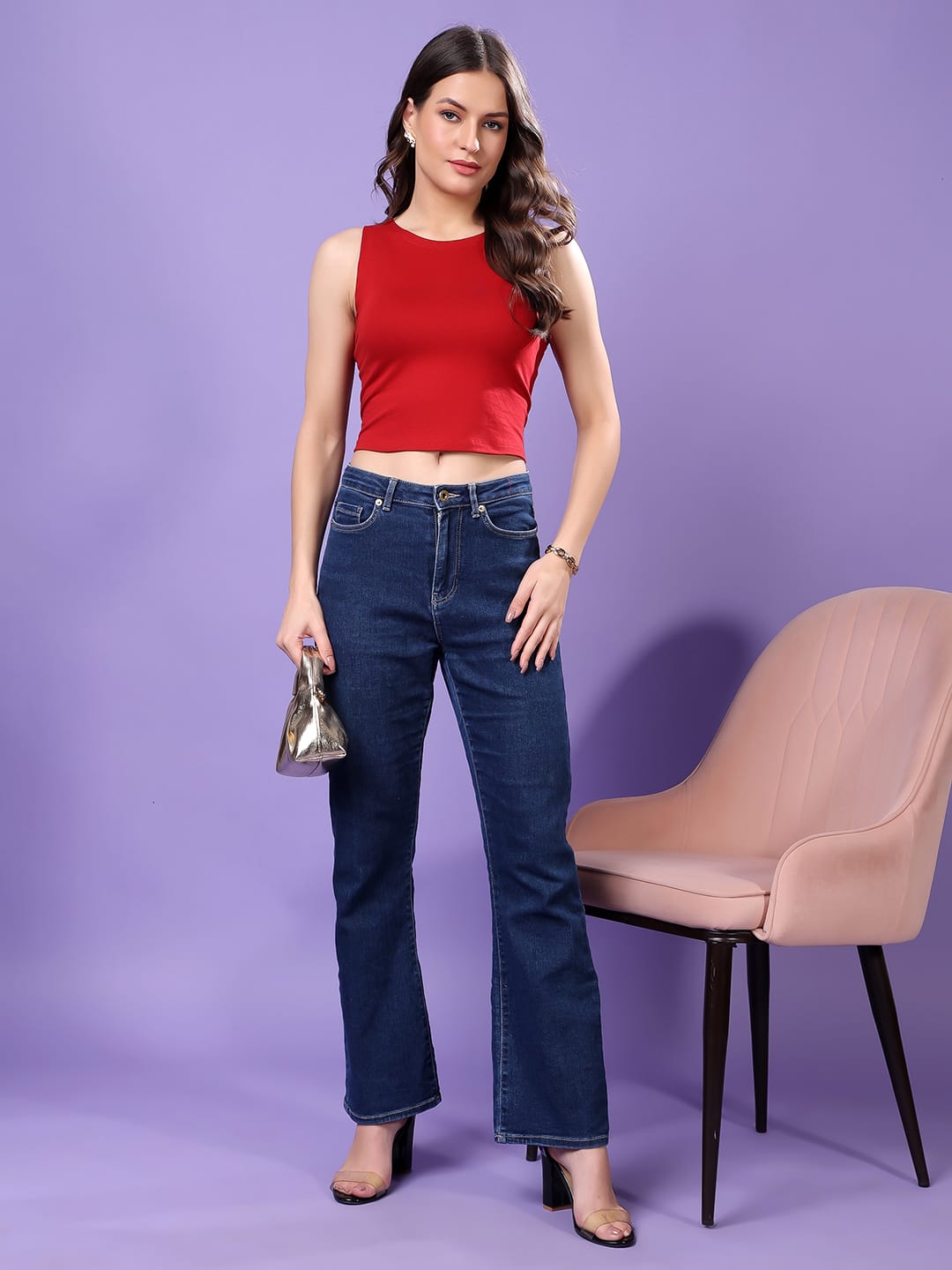 Cation Women Cotton Tank Crop Top