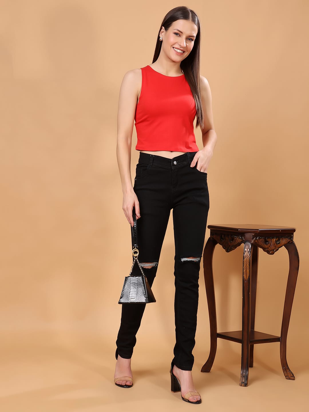 Cation Cotton Tank Crop Top