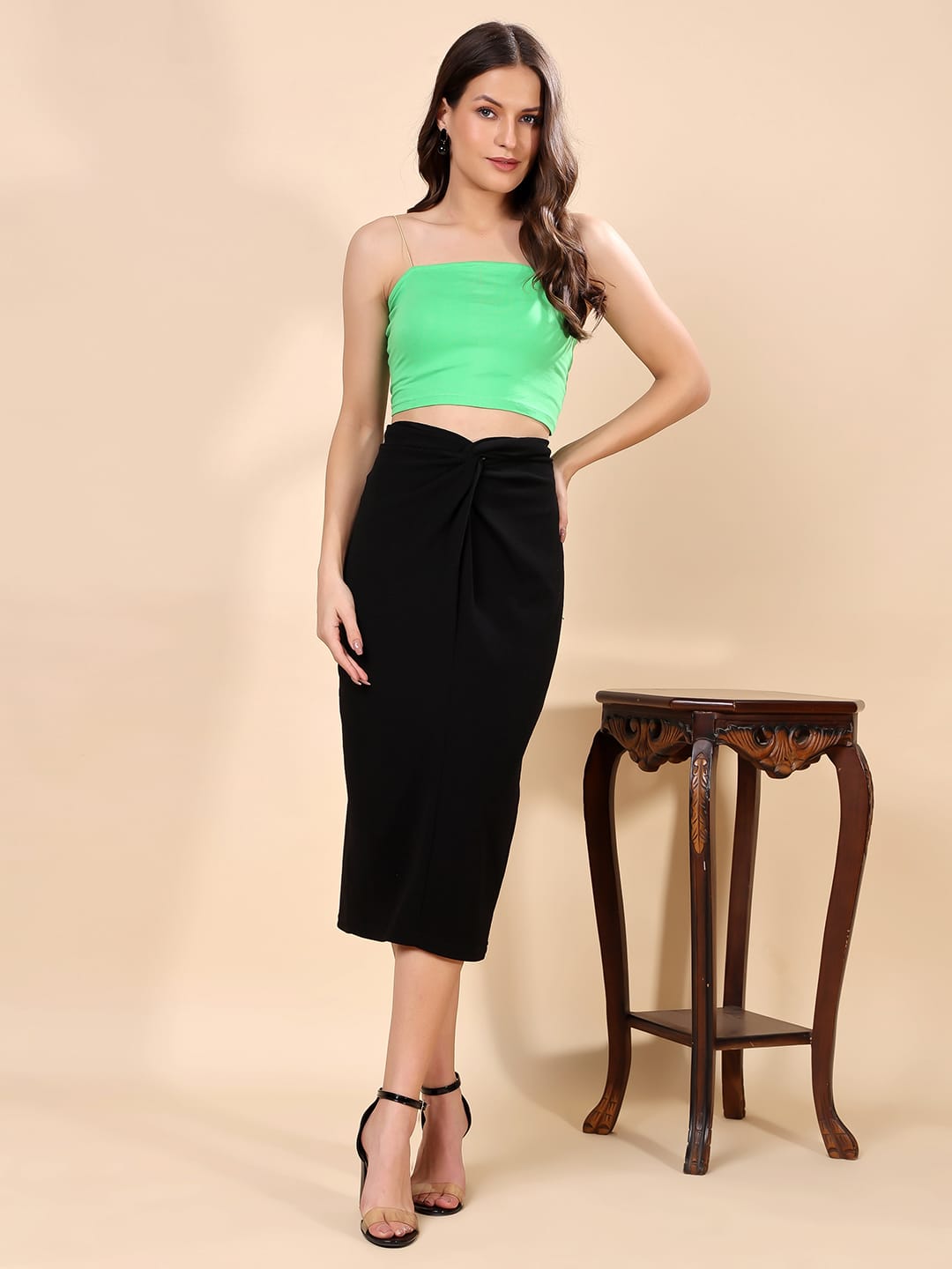 Cation Cotton Tank Crop Top