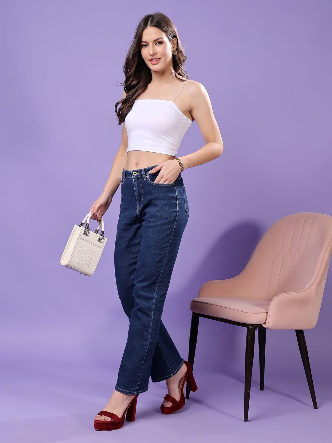 Cation Women Cotton Tank Crop Top