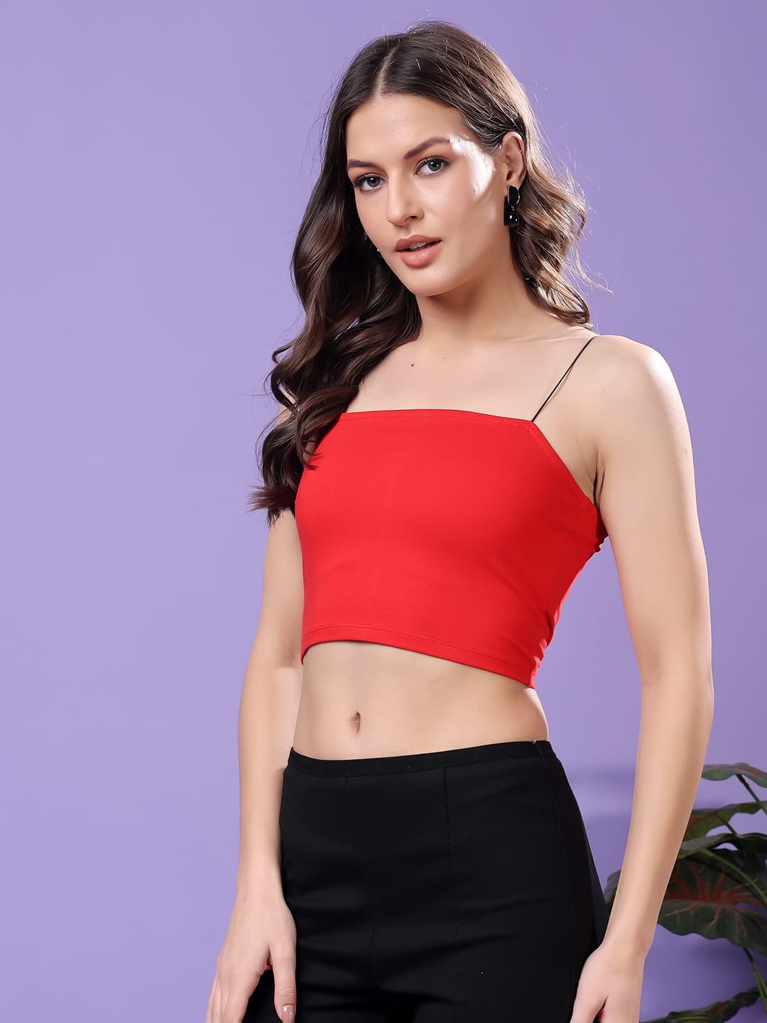 Cation Women Cotton Tank Crop Top