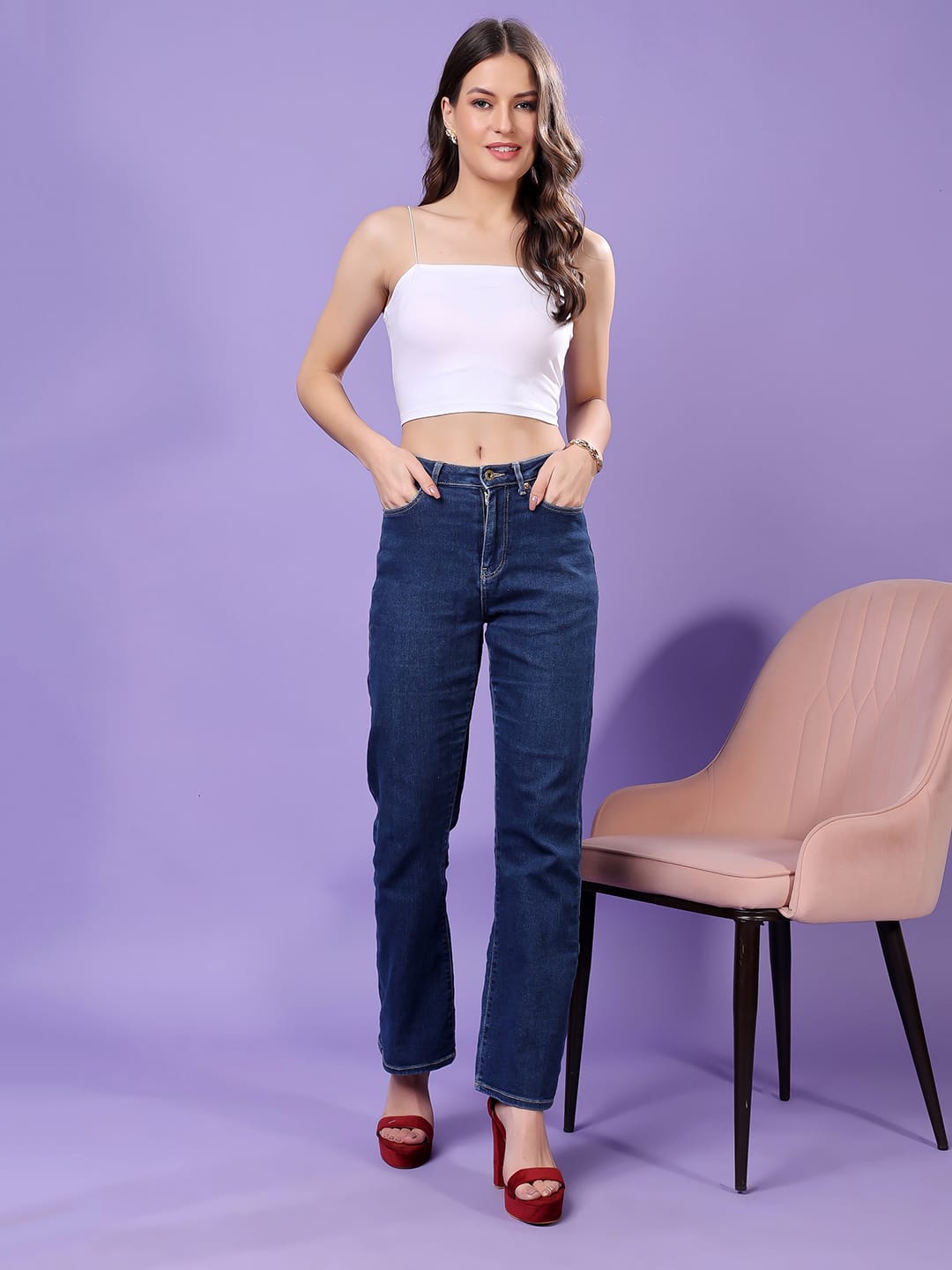 Cation Women Cotton Tank Crop Top