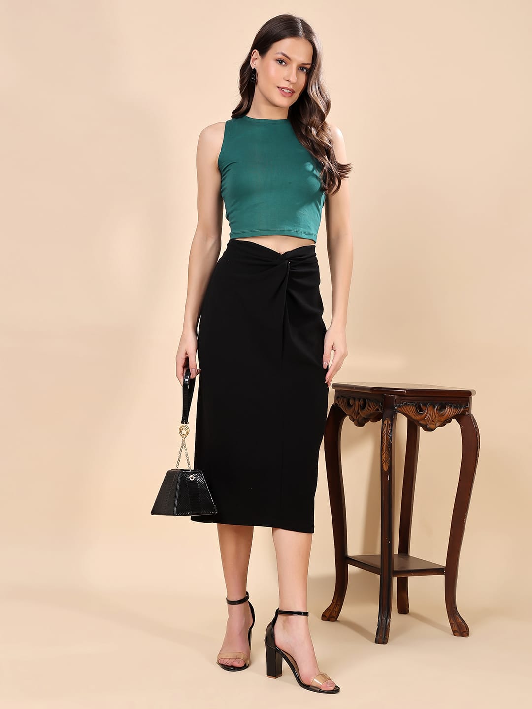 Cation Cotton Tank Crop Top