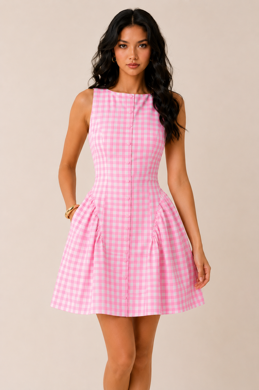 Pink Cotton Dress