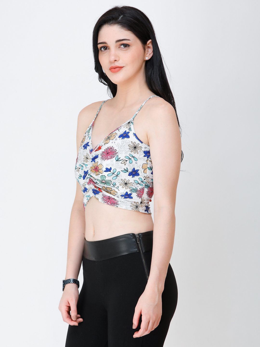 SCORPIUS printed front style crop top