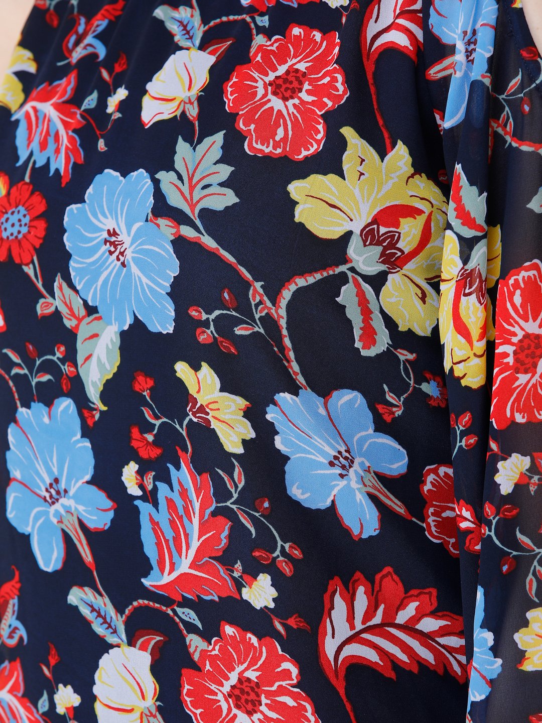 SCORPIUS one shoulder floral top