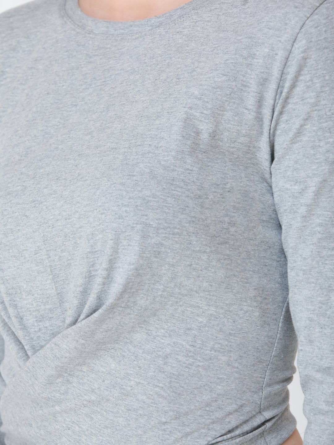 SCORPIUS Grey crop top