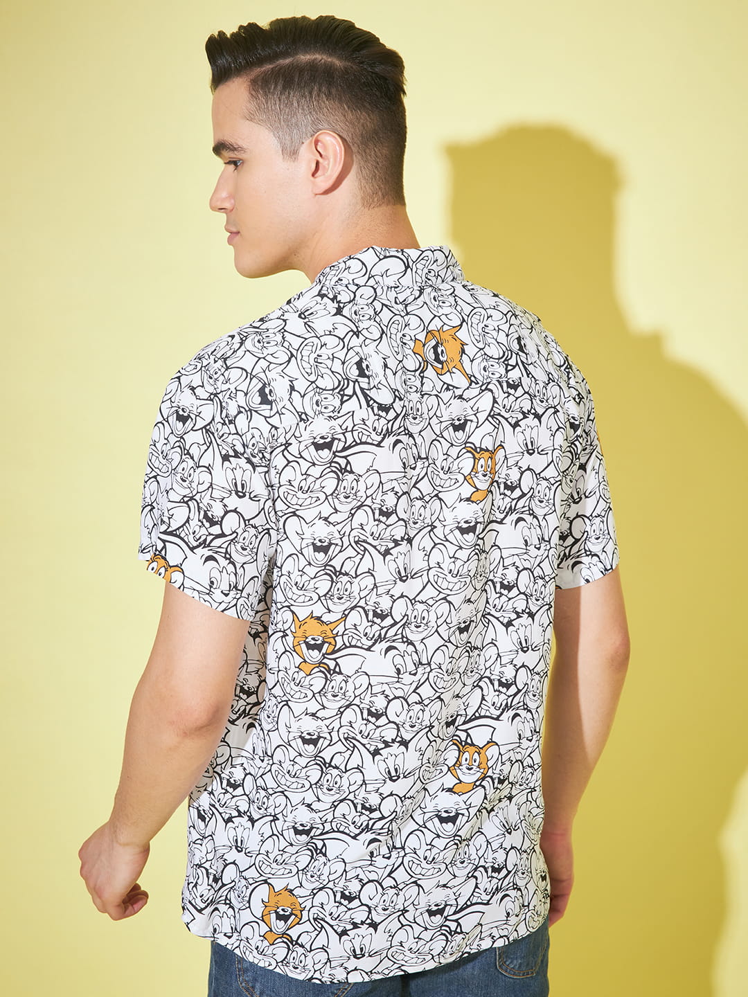 Playful Whimsy: Cartoon Printed Shirt