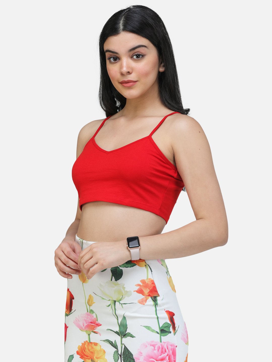 SCORPIUS RED BRALETTE TOP