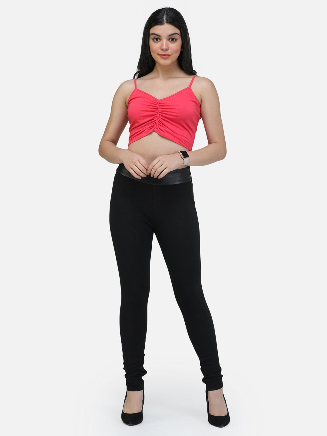 SCORPIUS CORAL FRONT ELASTIC STRAP TOP
