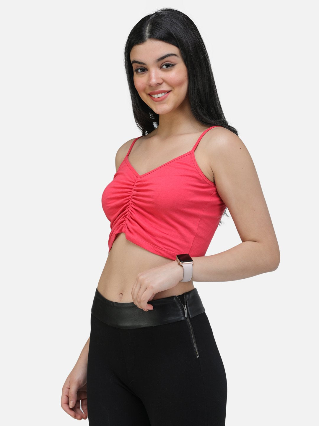 SCORPIUS CORAL FRONT ELASTIC STRAP TOP