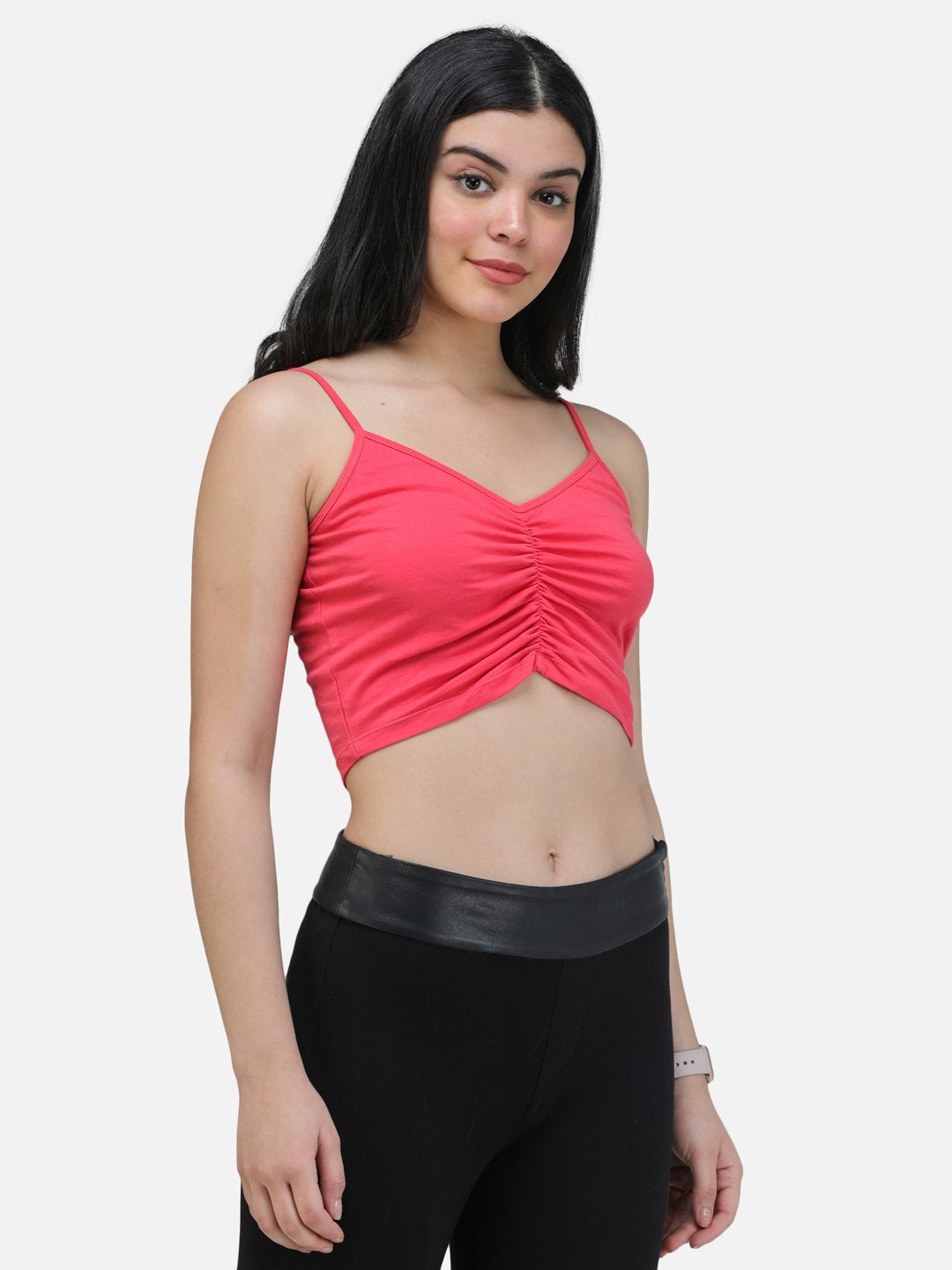 SCORPIUS CORAL FRONT ELASTIC STRAP TOP