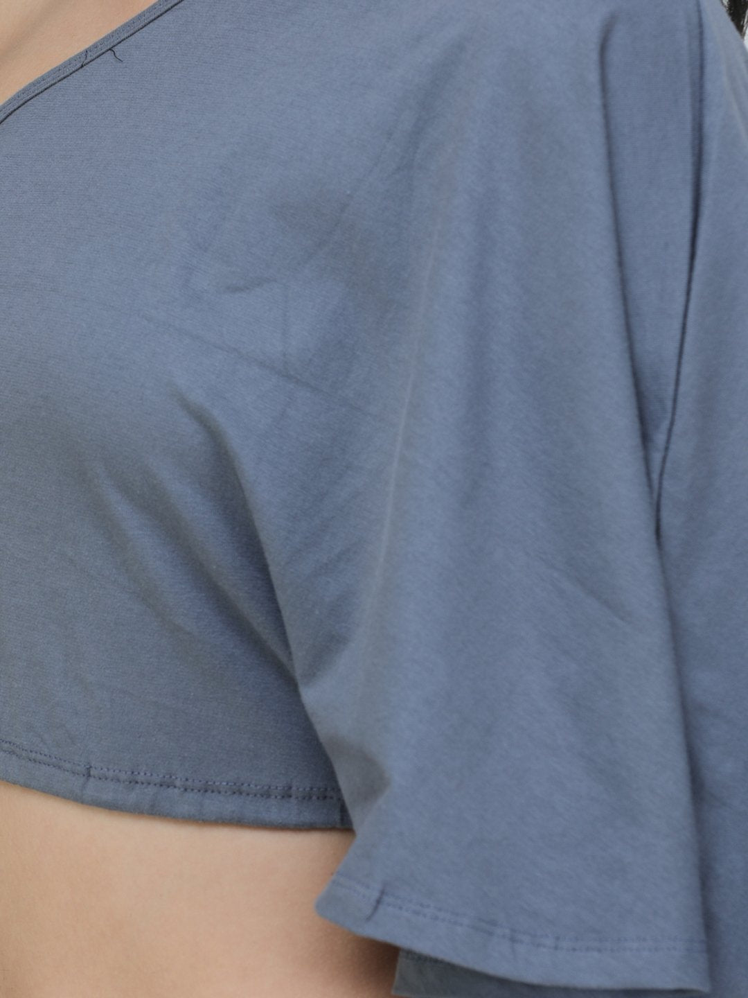SCORPIUS SOLID BLUE REGULAR TOP