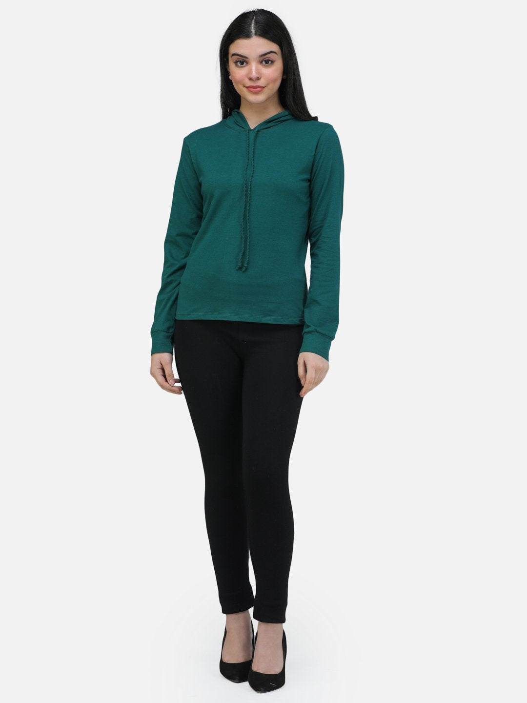 SCORPIUS TEAL SWEATSHIRT STYLE HOODIE TOP