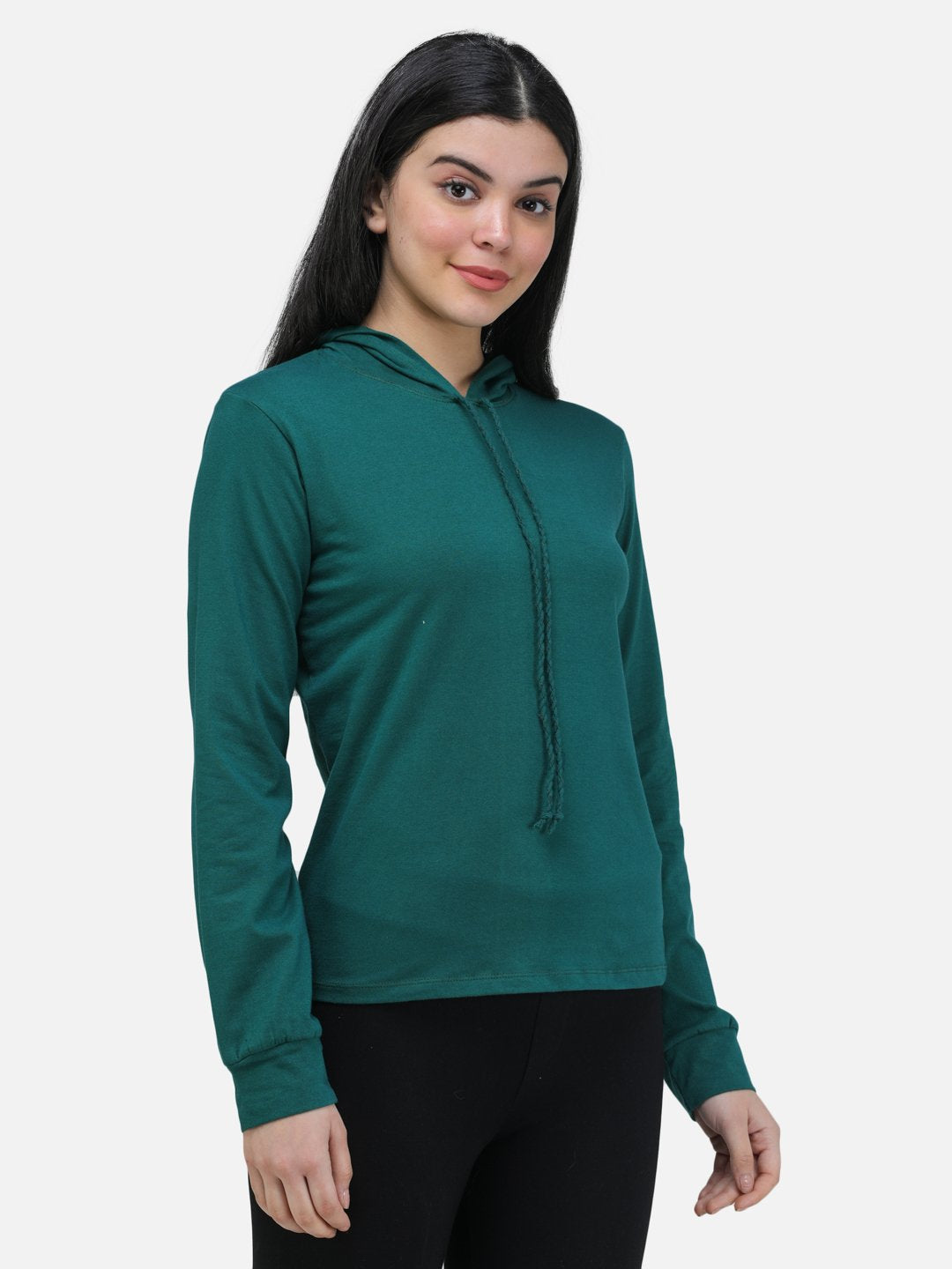 SCORPIUS TEAL SWEATSHIRT STYLE HOODIE TOP