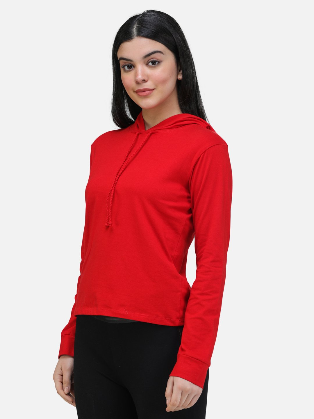 SCORPIUS RED SWEATSHIRT STYLE HOODIE TOP