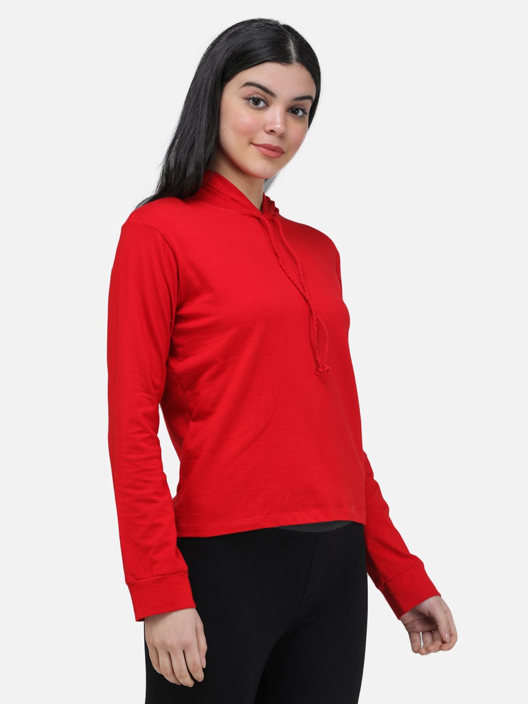 SCORPIUS RED SWEATSHIRT STYLE HOODIE TOP