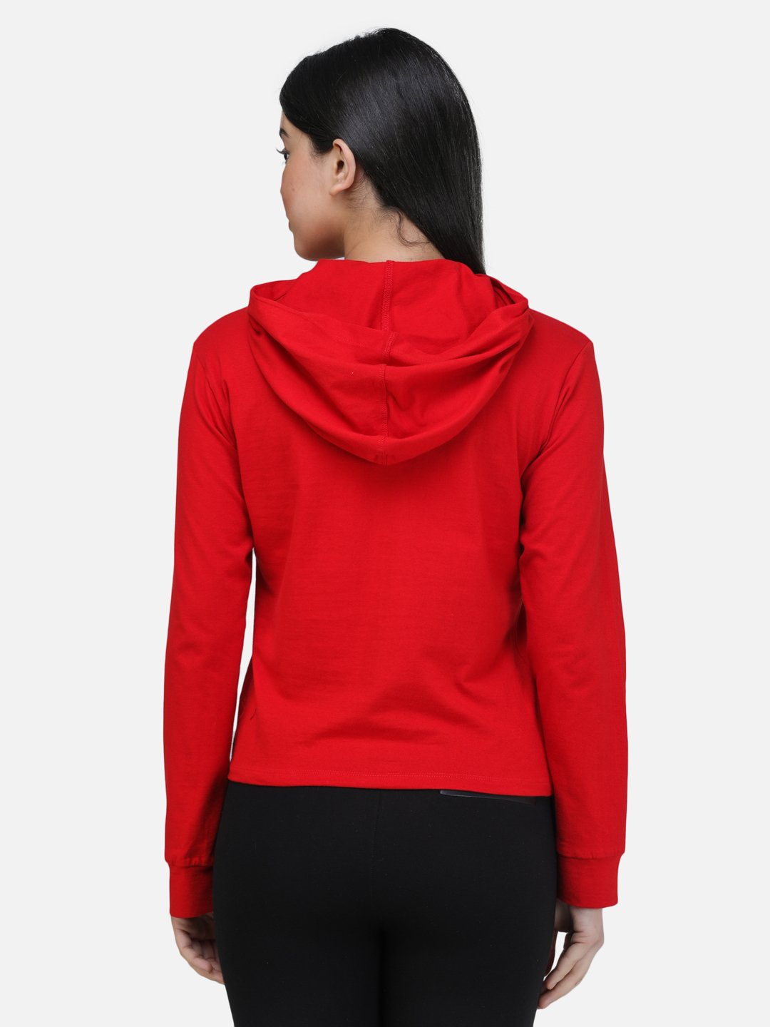 SCORPIUS RED SWEATSHIRT STYLE HOODIE TOP