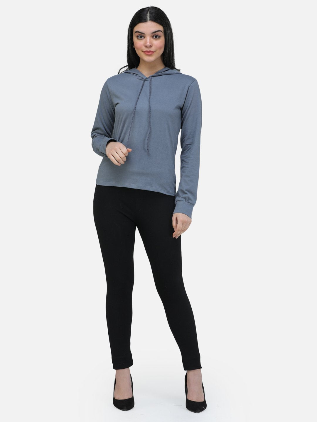 SCORPIUS GREY SWEATSHIRT STYLE HOODIE TOP