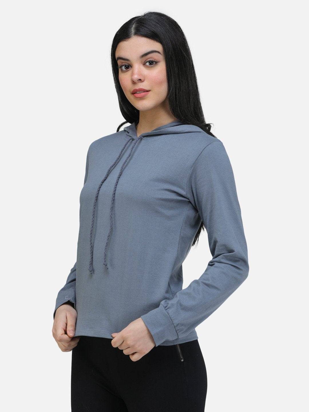 SCORPIUS GREY SWEATSHIRT STYLE HOODIE TOP