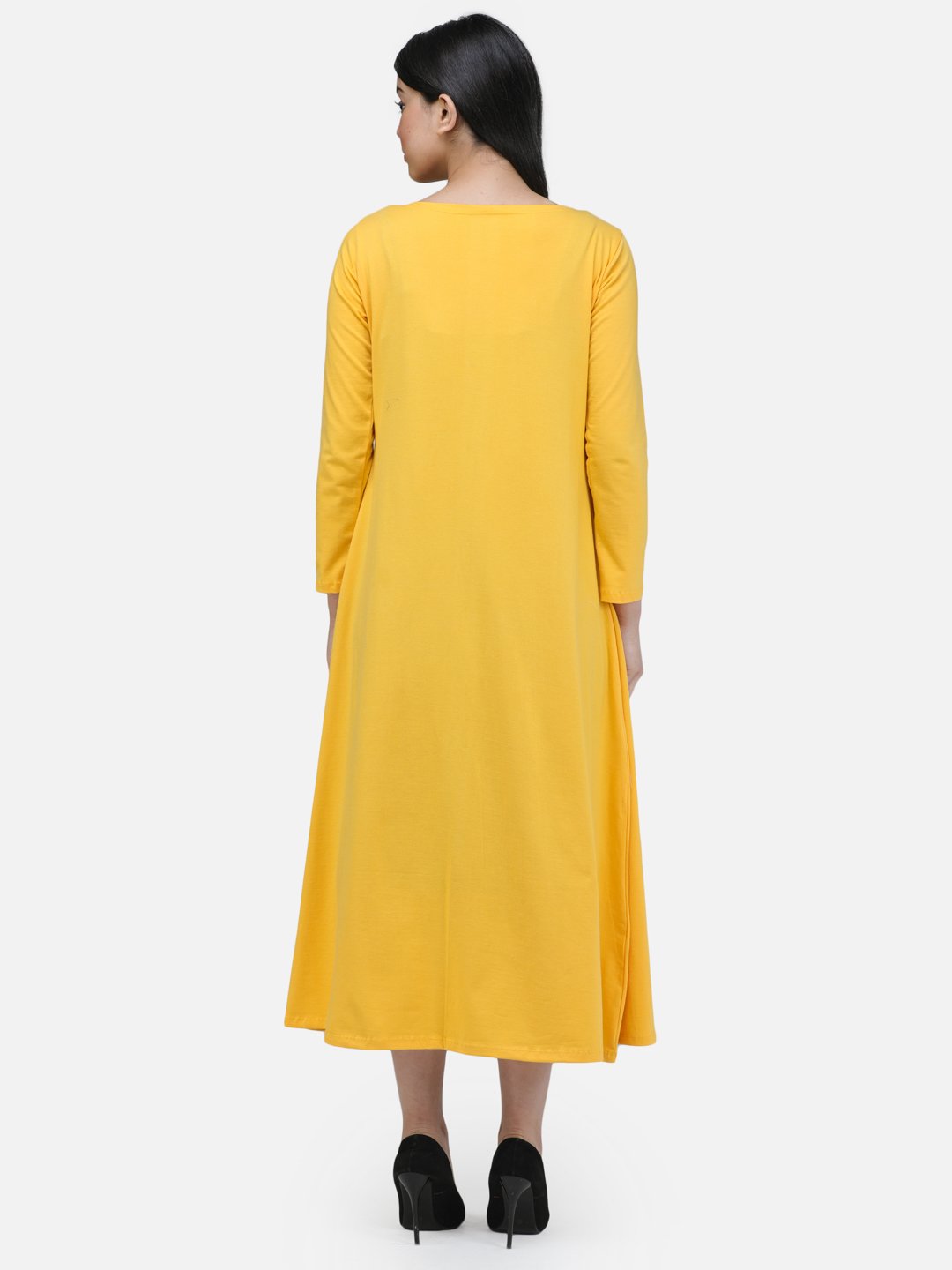 SCORPIUS YELLOW SOLID LONG SHRUG