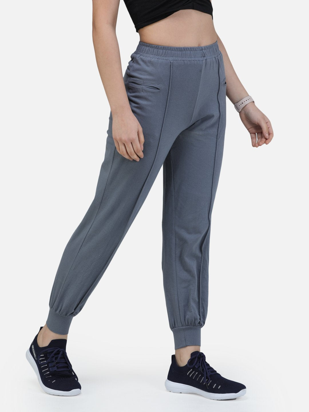 SCORPIUS GREY TRACKPANT WITH FRONT POCKET DESIGN