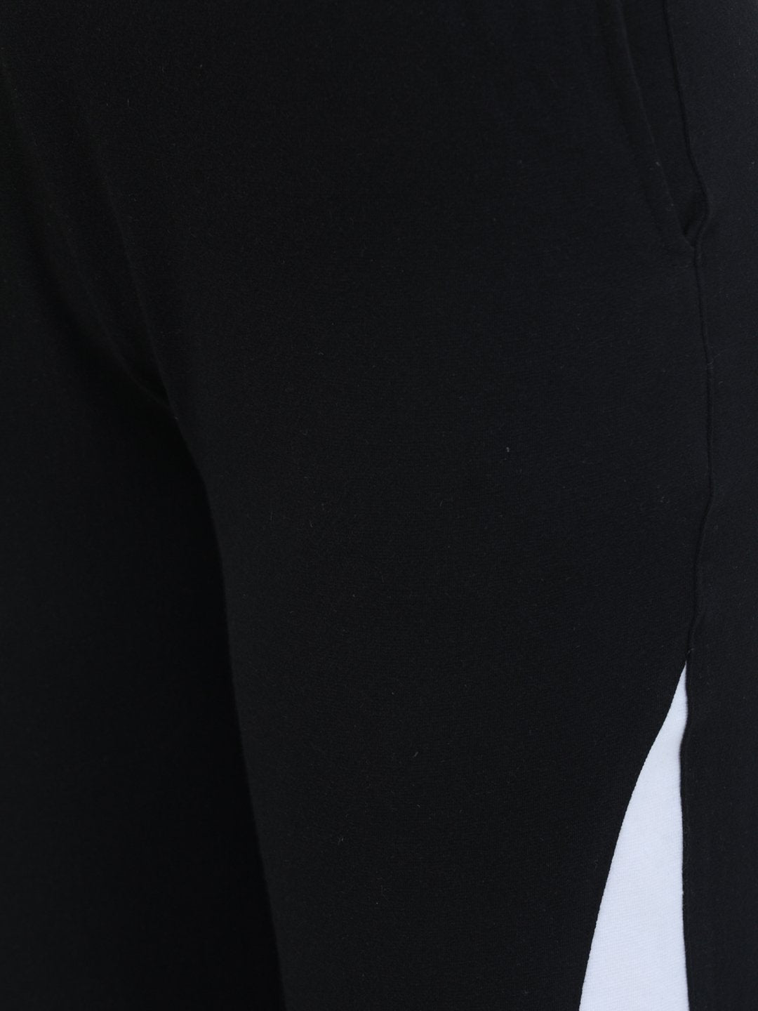 SCORPIUS BLACK TRACKPANT WITH WHITE STRAP