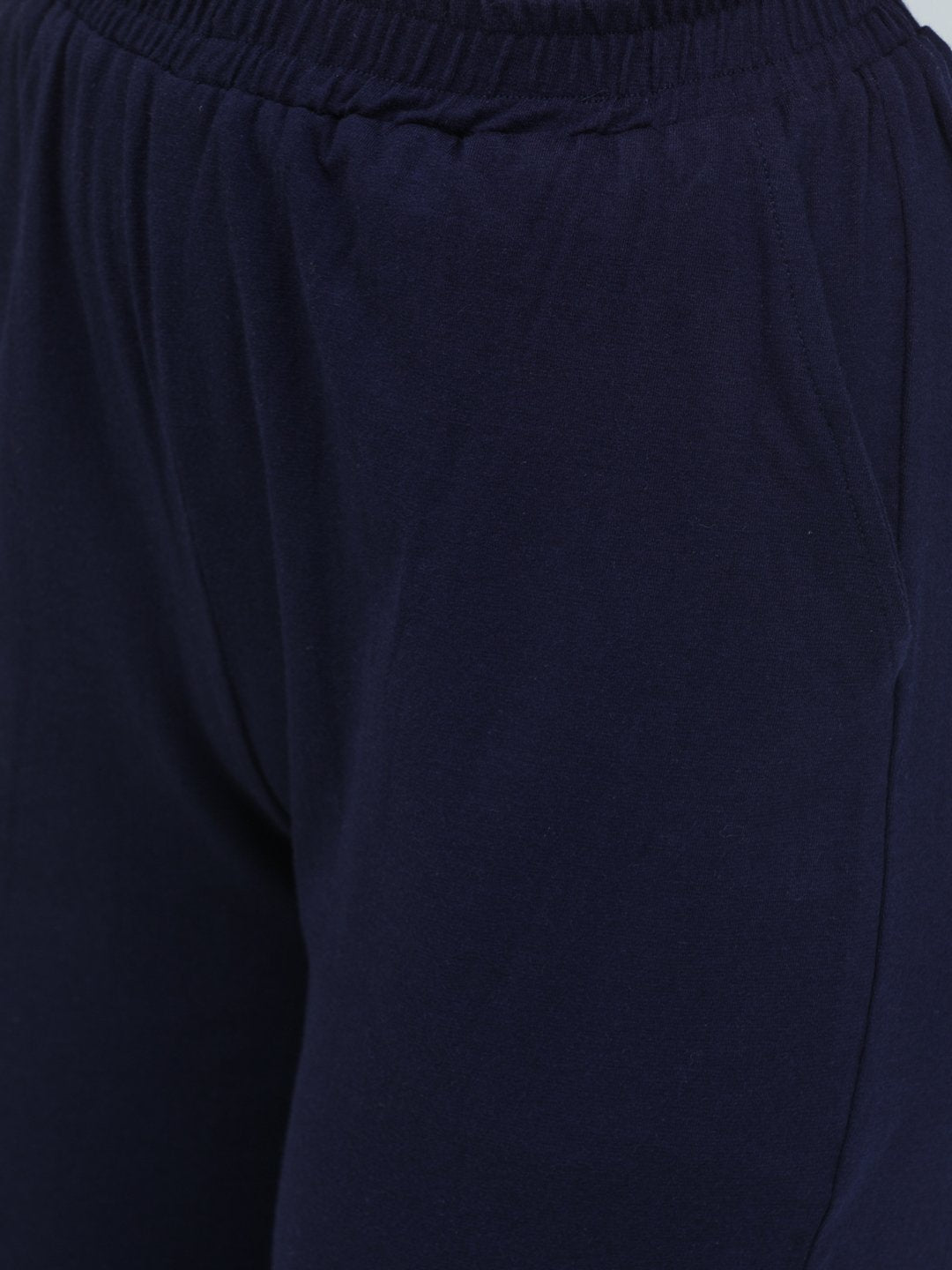 SCORPIUS SOLID NAVY BLUE TRACKPANT