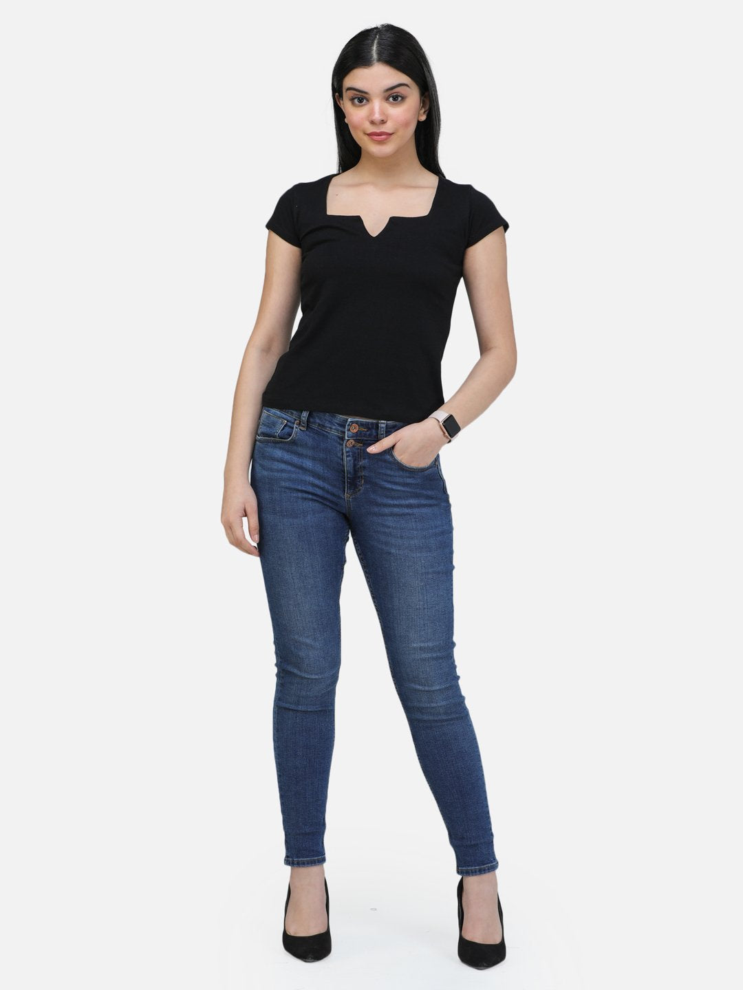 SCORPOUS SOLID BLACK TOP