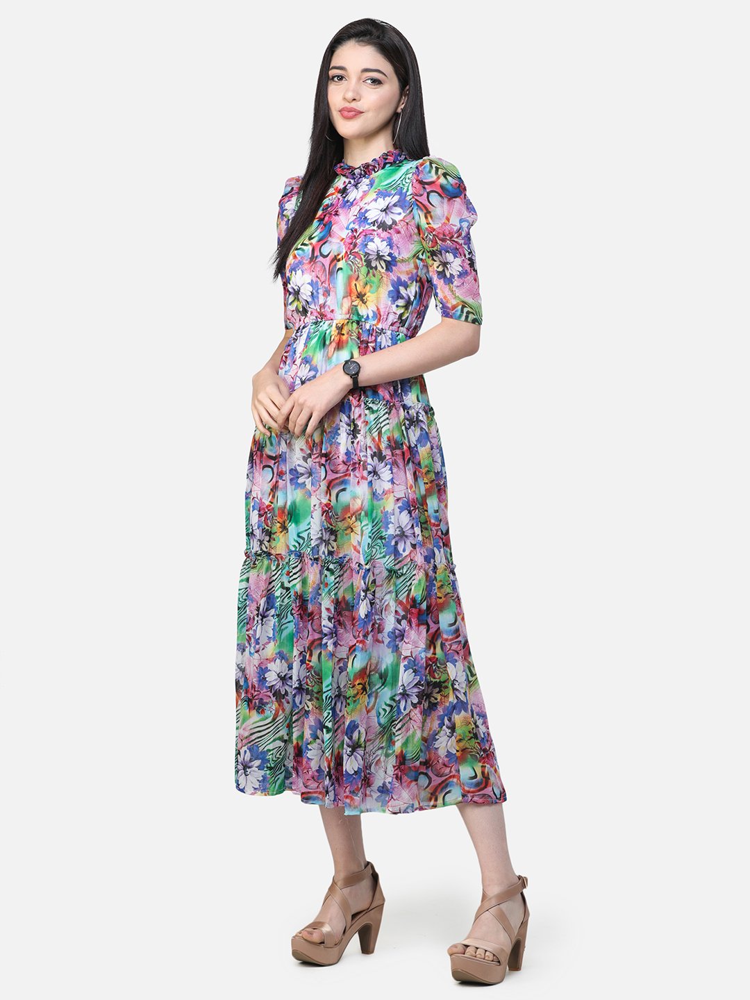 SCORPIUS Multicolour Printed dress