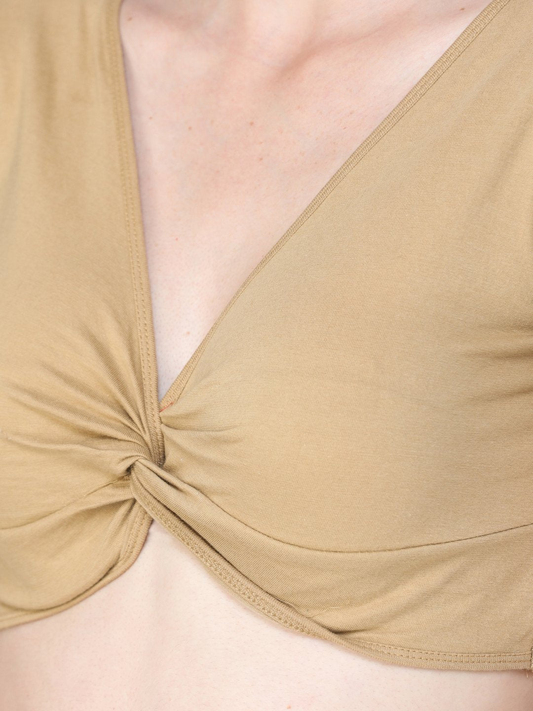 SCORPIUS SOLID GOLDEN CROP TOP