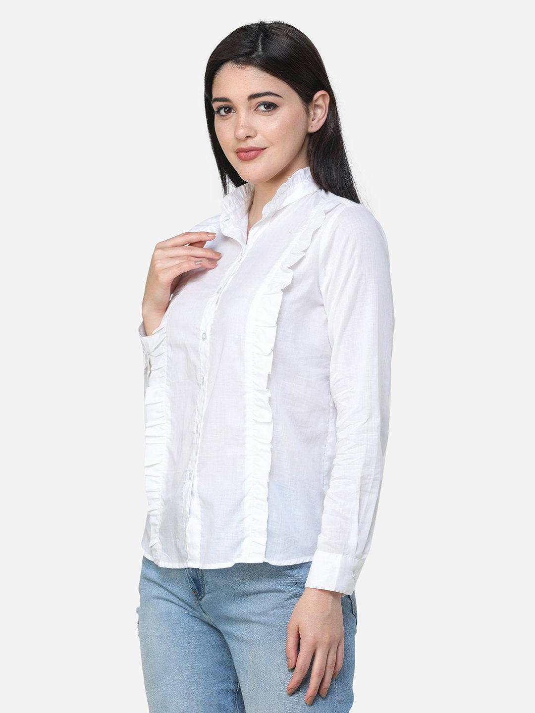 White Shirt with Frills