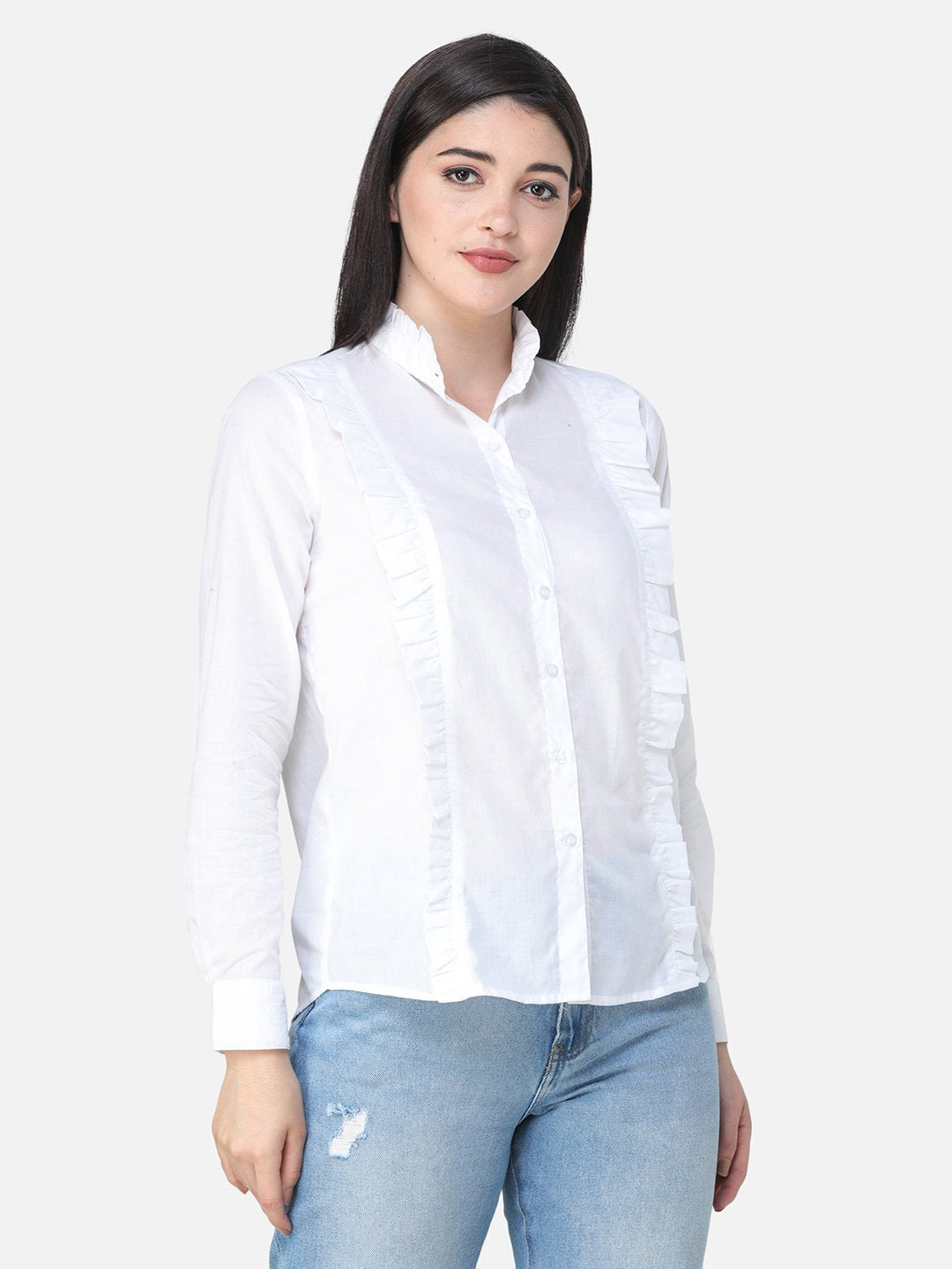 White Shirt with Frills