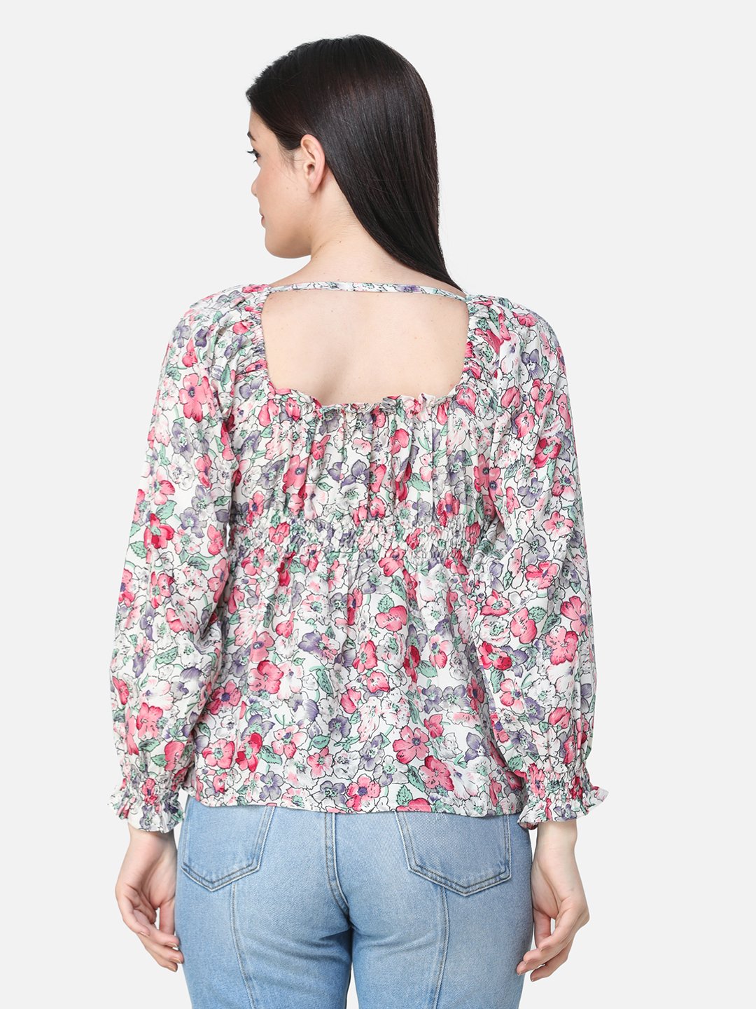 SCORPIUS FLORAL MULTI COLOR TOP