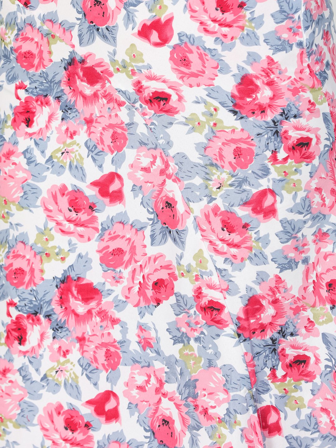 Pink Floral Midi Skirt