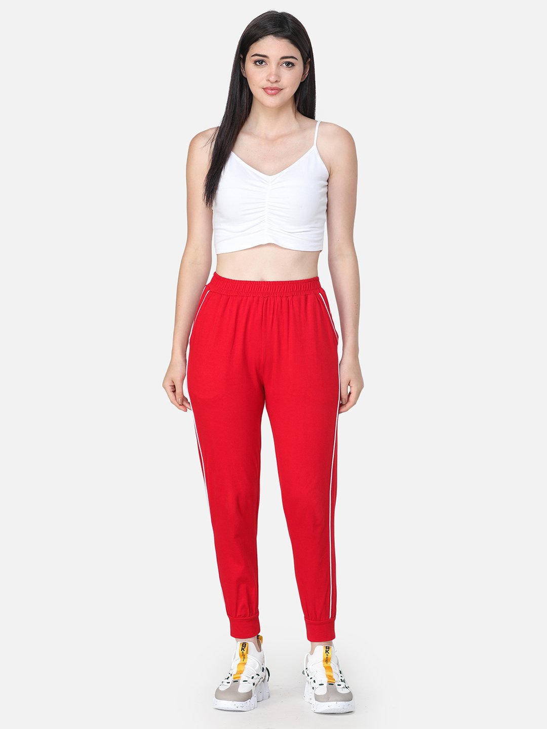 Red Striped Trackpants