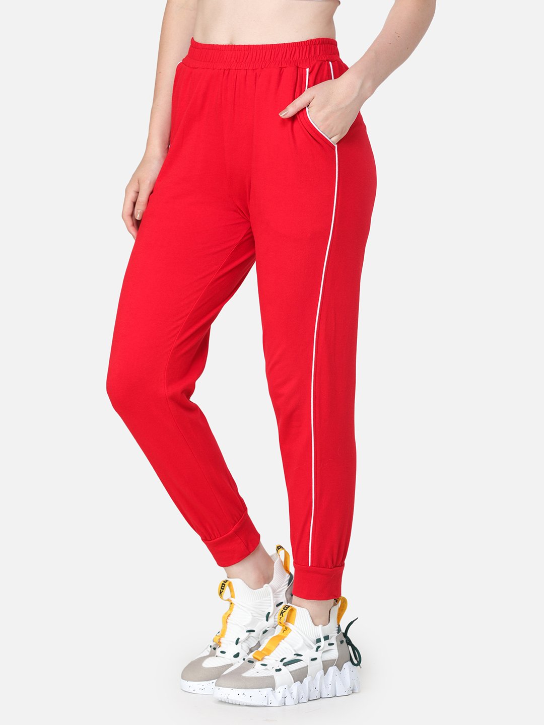 Red Striped Trackpants