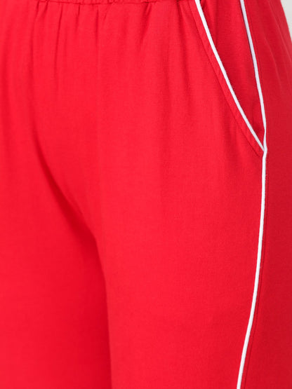 Red Striped Trackpants