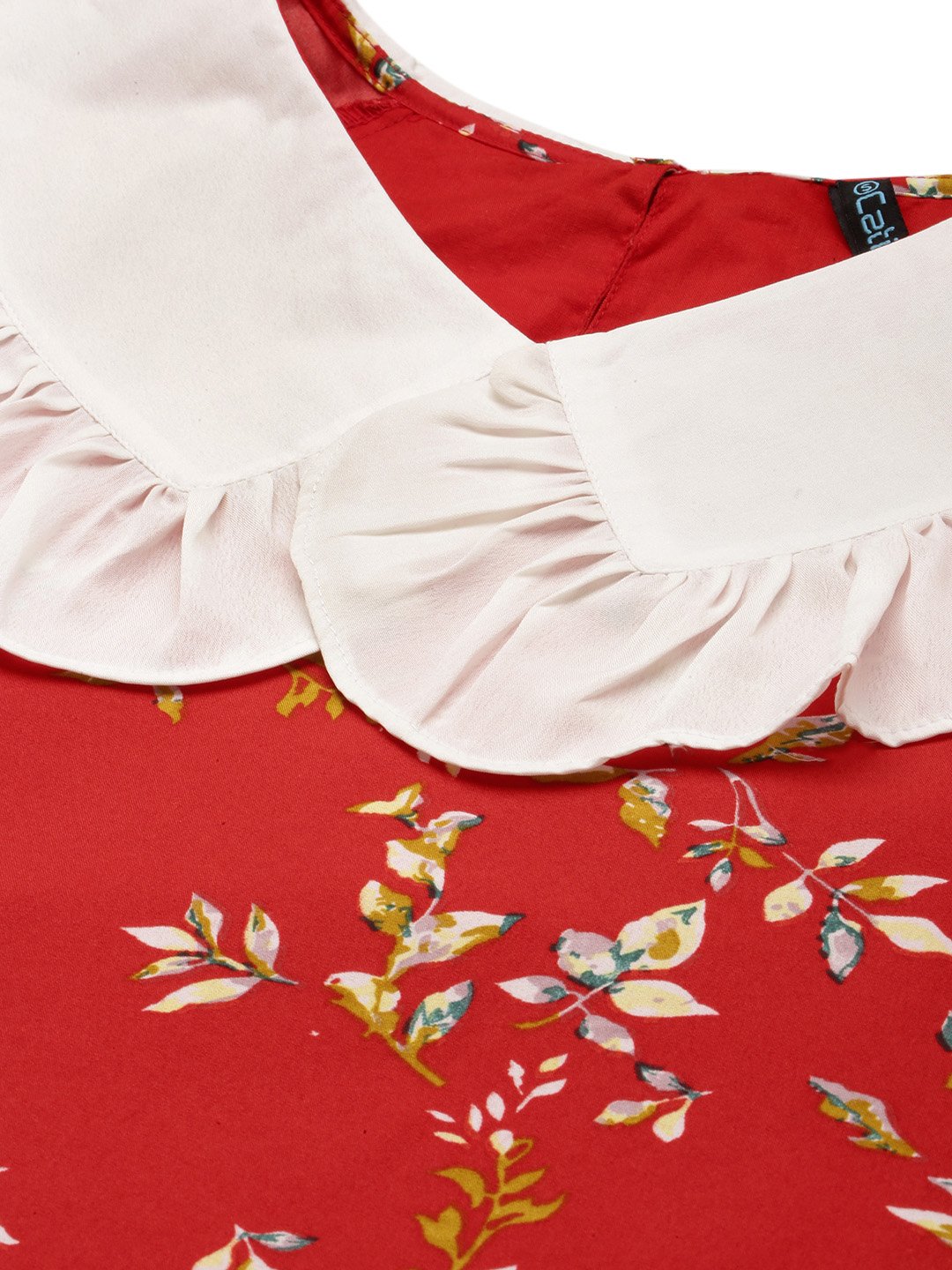 Gorgeous Red Floral Waisted Dress