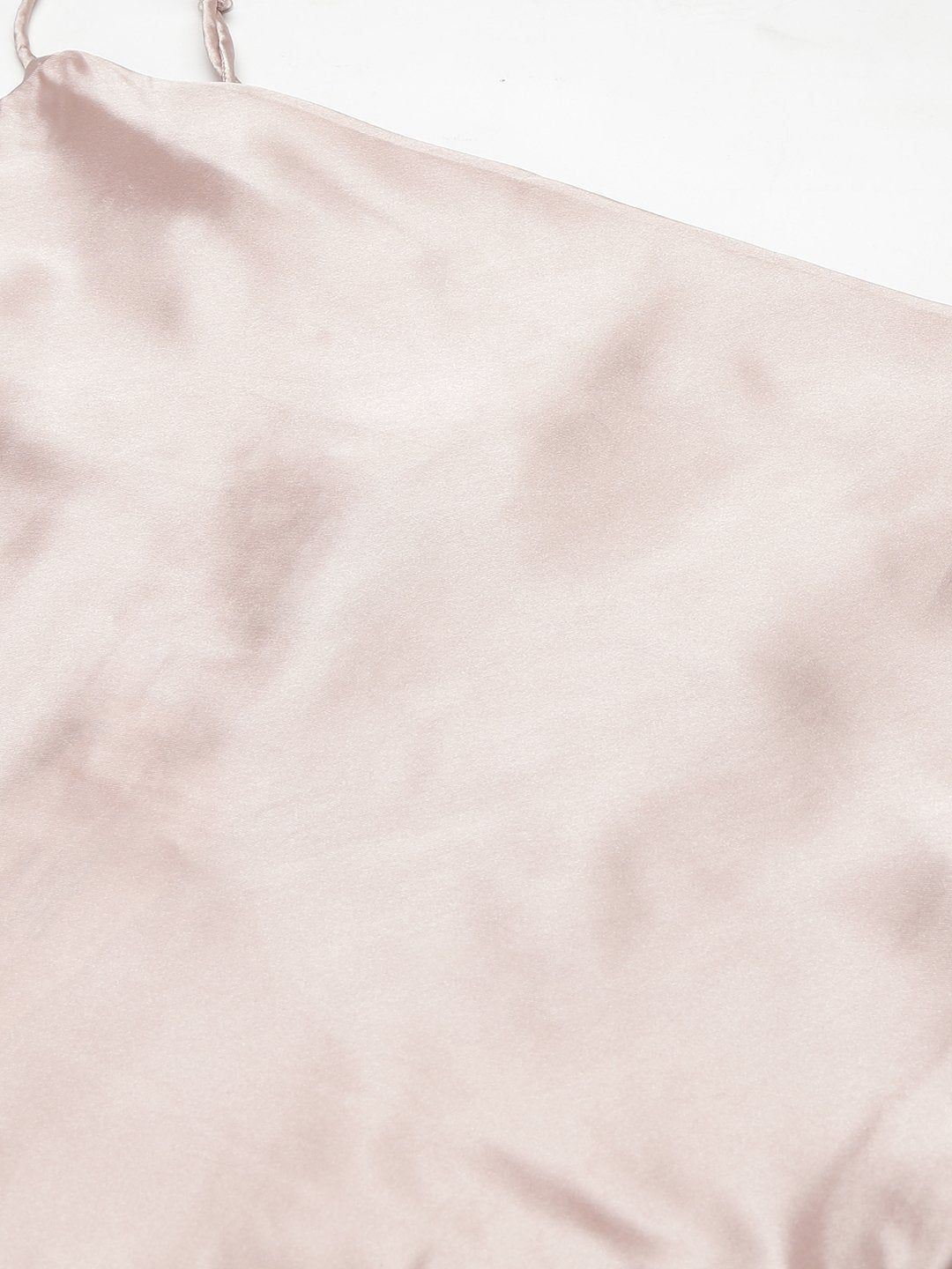 SCORPIUS Pink Satin Cocktail Dress