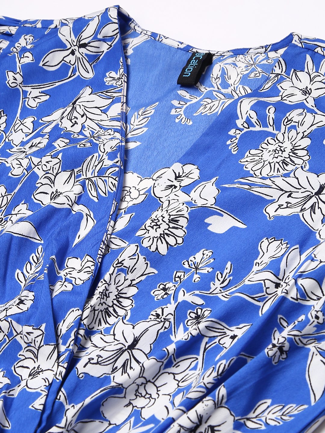 Blue Floral Top