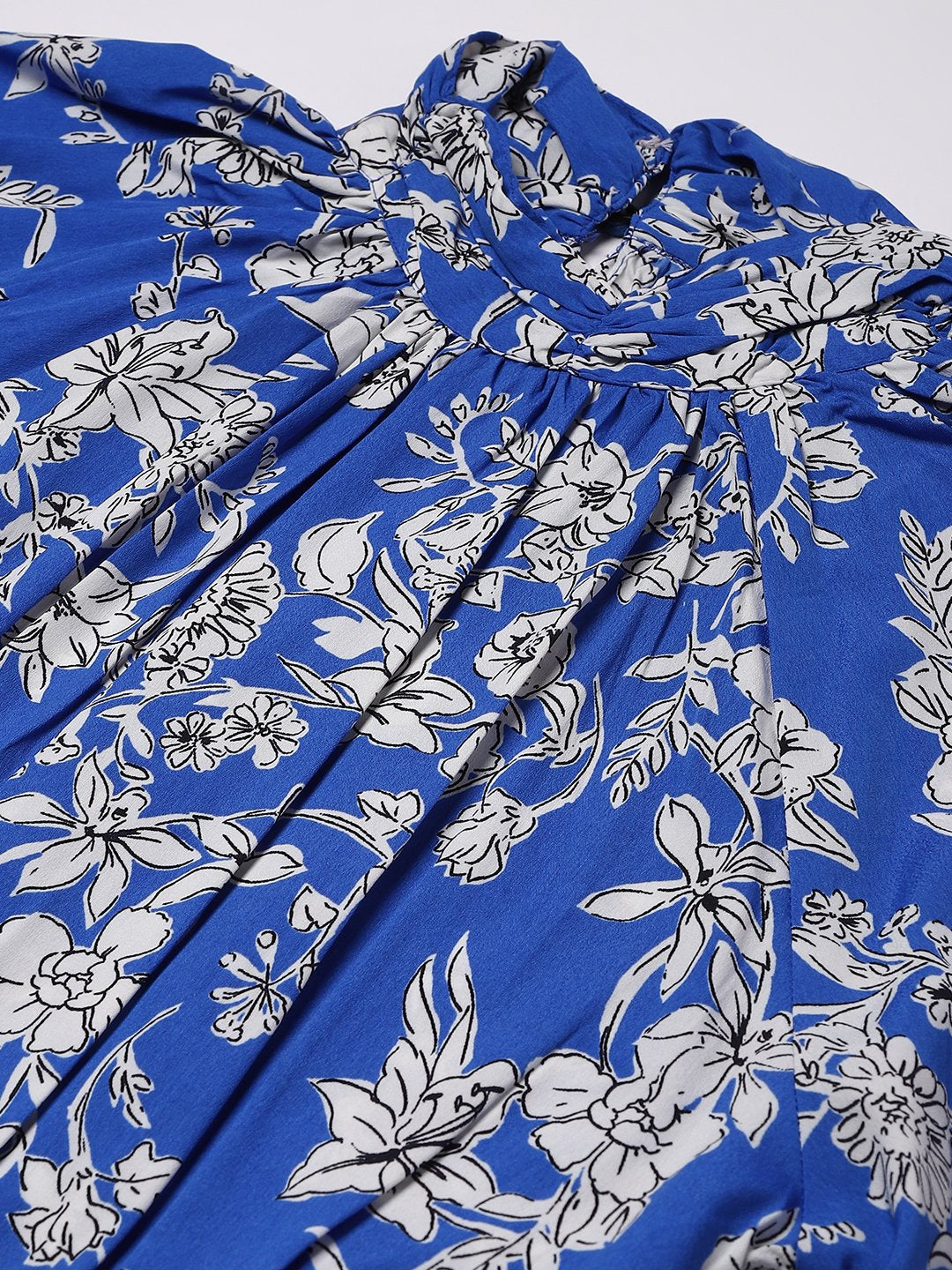 Floral Blue Dress