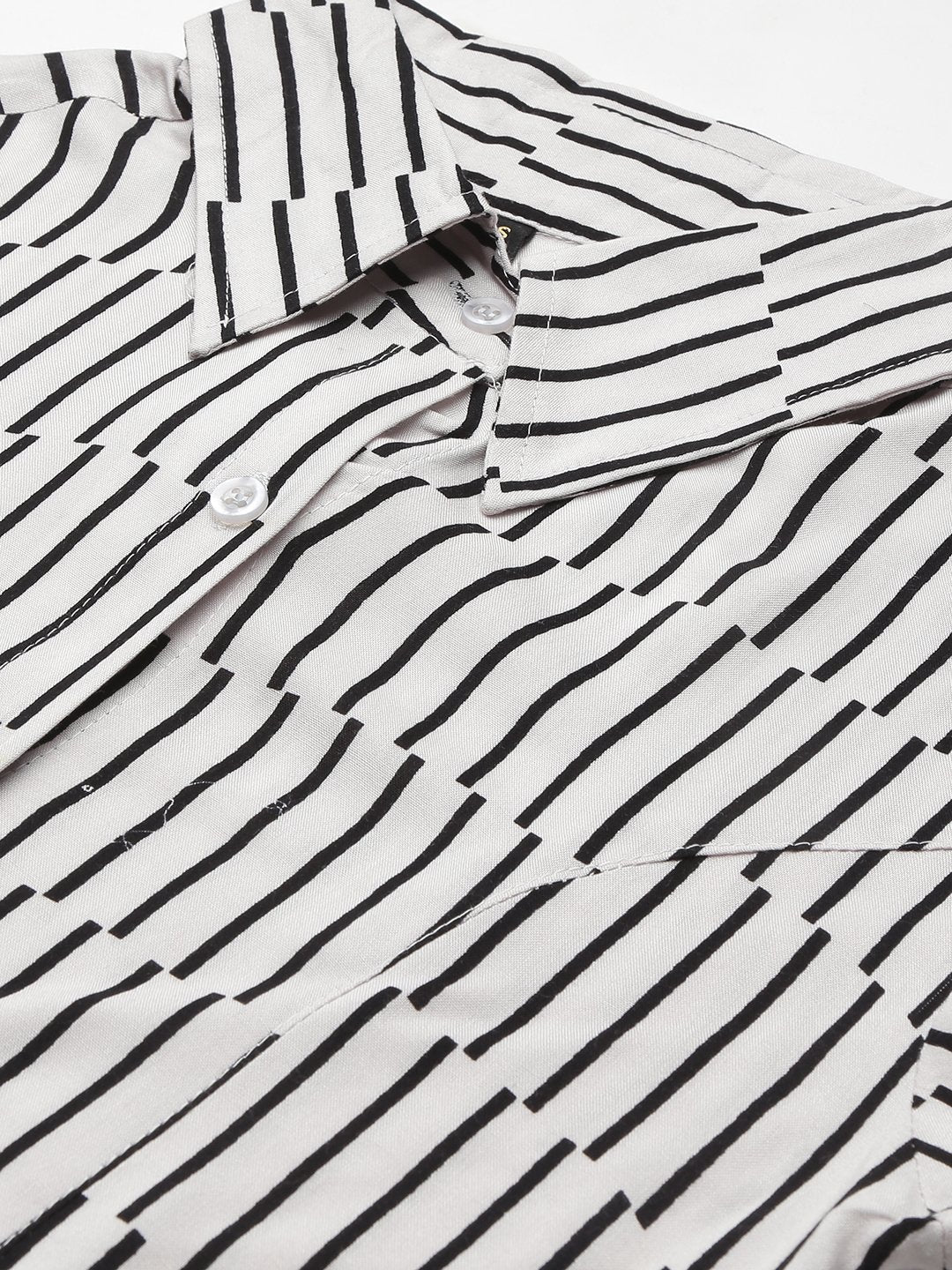 SCORPIUS White Striped Shirt