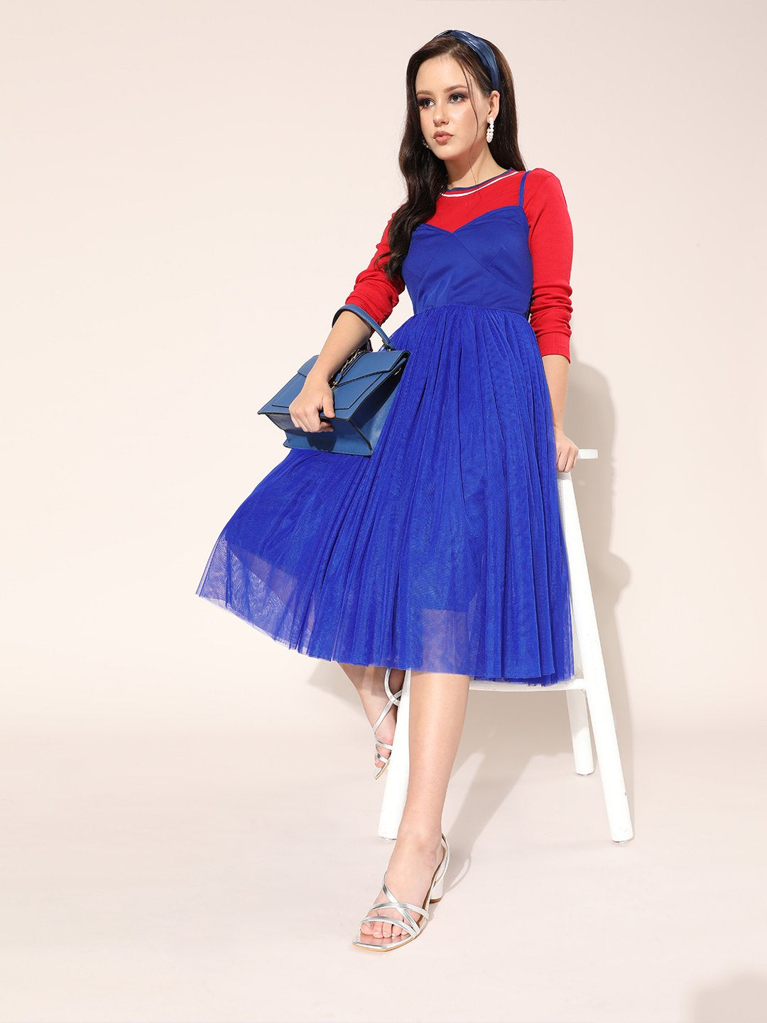 SCORPIUS Royal Blue Tulle Dress