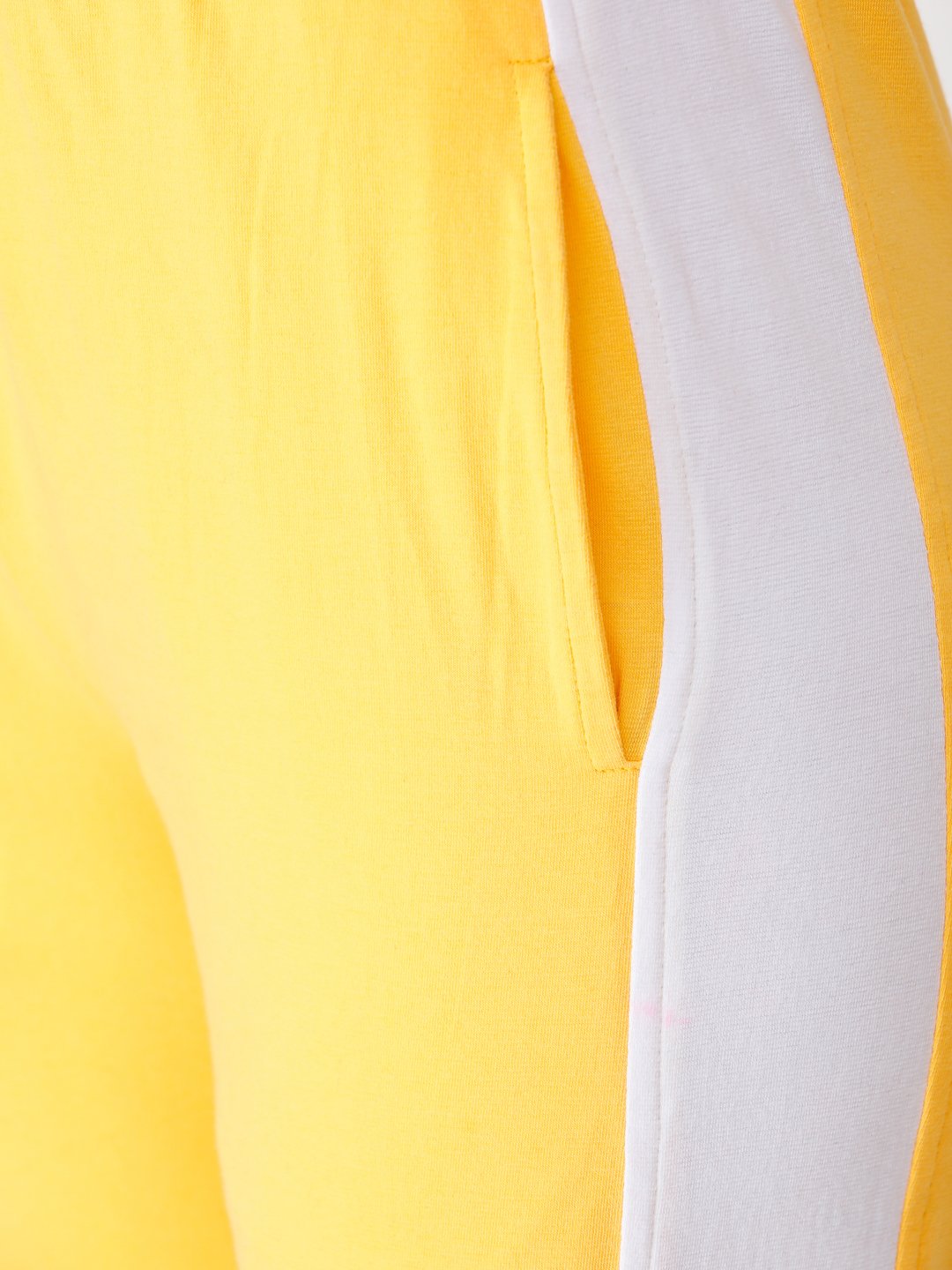 SCORPIUS YELLOW SIDE STRAP TRACK PANT