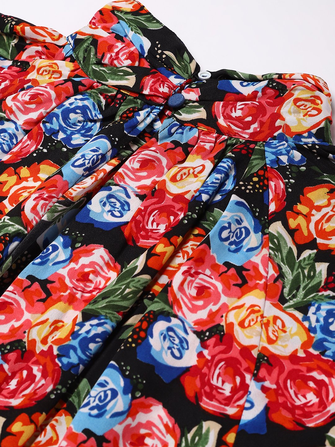 Floral Black Dress