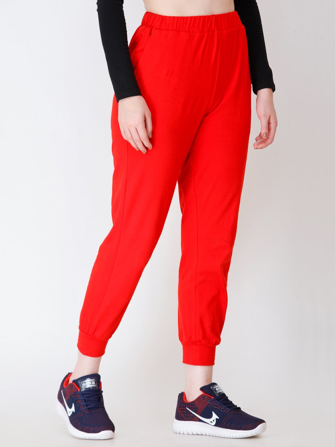 SCORPIUS RED SOLID TRACK PANT